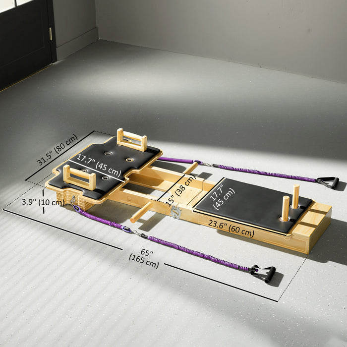 Soozier Machine de Pilates Reformeur Pliable, Planche de Pilates Multifonctionnelle