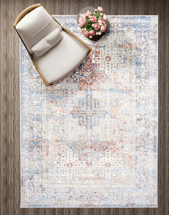 Tapis Traditionnel Leila 8'0\" x 10'0\" en Ivoire