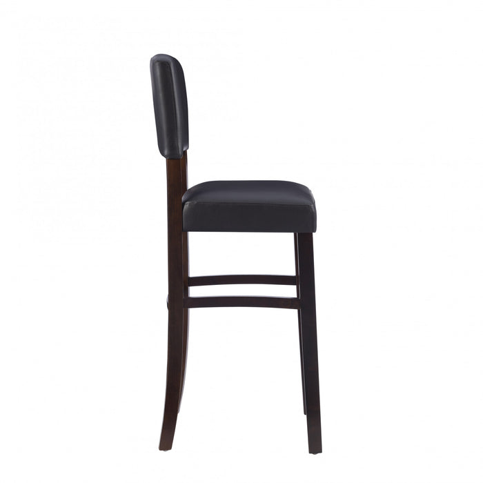 Tabouret bar Monaco en similicuir - espresso