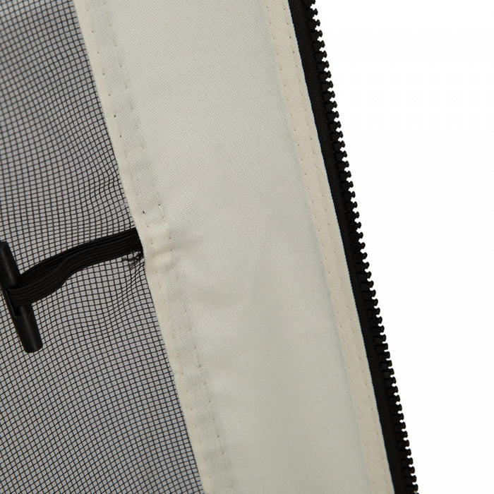 Outsunny 13' X 13' Filet De Remplacement Pour Gazebos Et Tentes Avec Fermetures Eclair, Creme