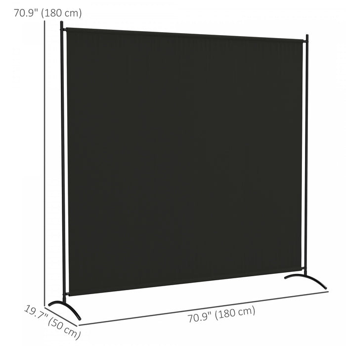 Outsunny Ecran De Confidentialite A Panneau Unique Uv30+, Noir
