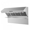Forno Savona 60-Inch Wall Mount Range Hood, Baffle Filters & Backsplash Stainless steel-FRHWM5029-60 | Hotte murale Savona de 60 po, filtres a chicanes et dosseret en acier inoxydable - FRHWM5029-60