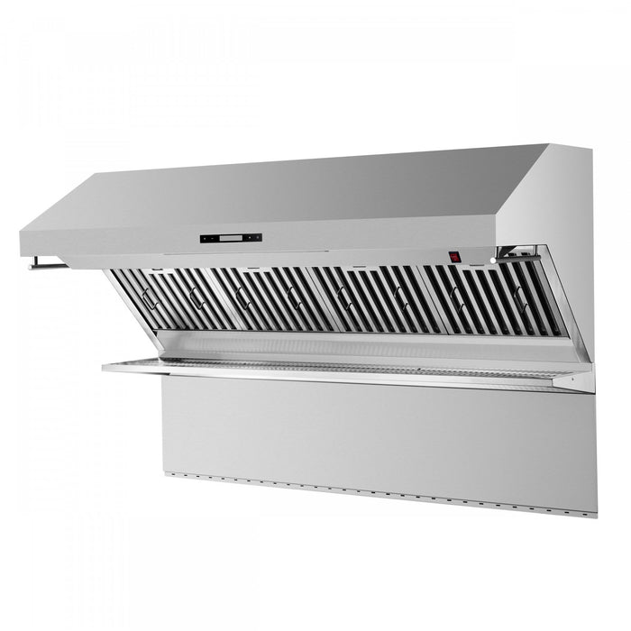 Hotte murale Savona de 60 po, filtres a chicanes et dosseret en acier inoxydable - FRHWM5029-60