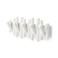 Crochets muraux Picket Rail de Umbra - blancs