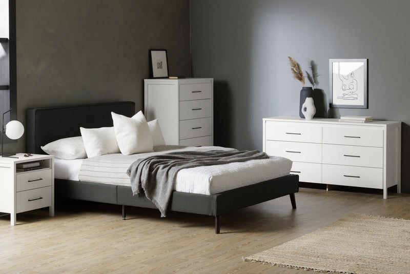 Gravity Commode 5 Tiroirs - Blanc Solide