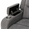 Preston 54 in. Upholstered Power Reclining Loveseat - Grey | Causeuse inclinable electrique Preston de 54 po rembourree - Gris