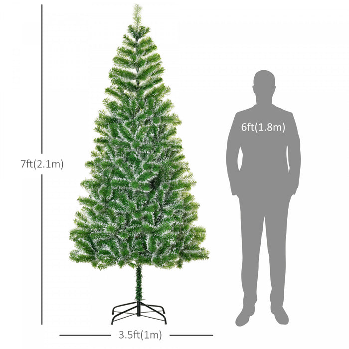 Homcom Arbre De Noel Artificiel De 7 Pieds Avec 968 Pointes