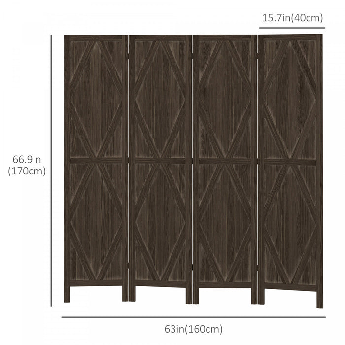 Homcom Ecrans D'intimite En Bois, Separateurs De Piece