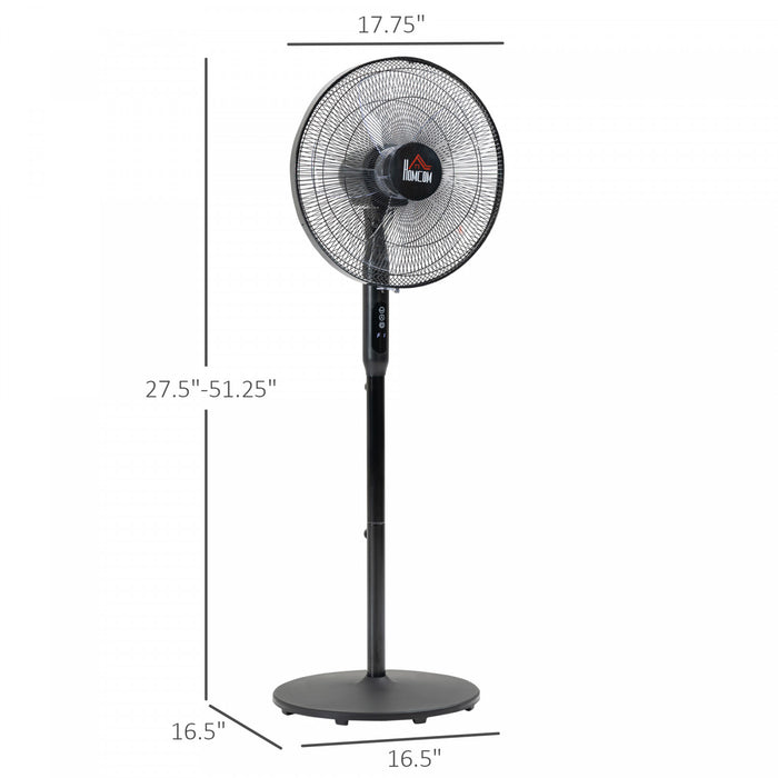 Homcom Ventilateur Sur Pied Avec 3 Modes Et 3 Vitesses