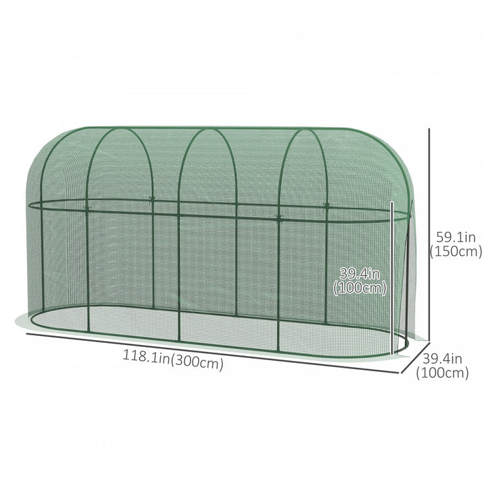 Outsunny Cage De Culture Avec Piquets De Terre