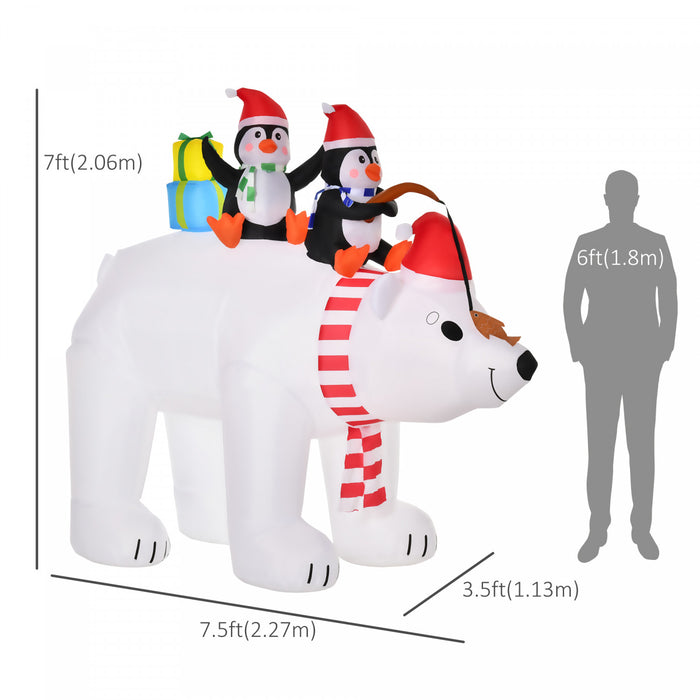 Homcom Decoration Gonflable De Noel