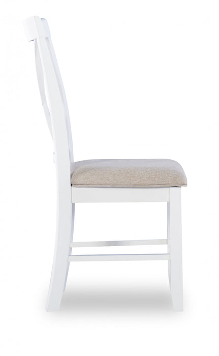 Chaise de salle à manger Jane en tissu brun - ensemble de 2