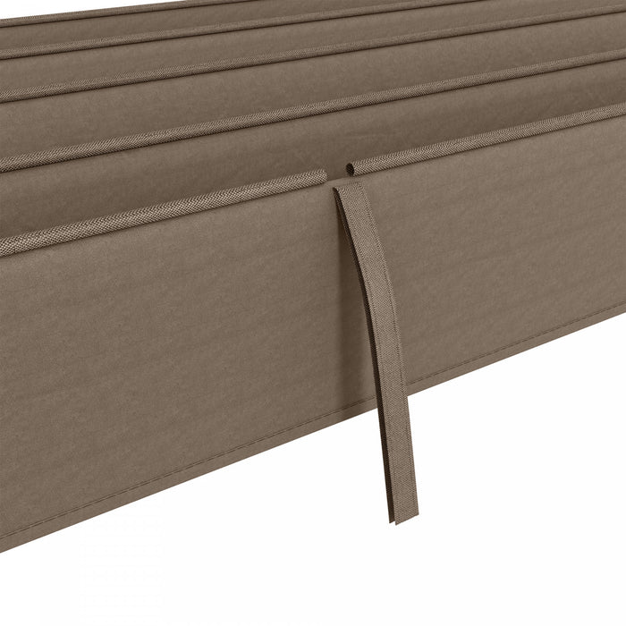Outsunny Toit De Pergola Retractable, Couverture Pare-soleil De 9,8' X 7,1'