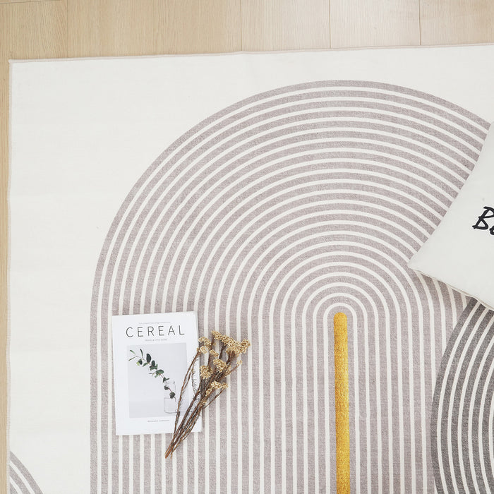 Aqua Pista Tapis Lavable Et Antiderapant A Poils Ras 5'x7'