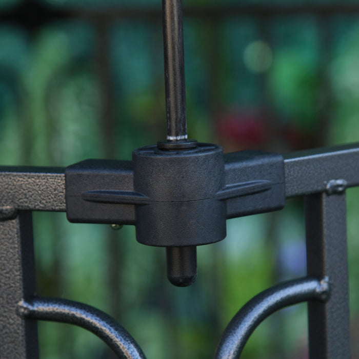 Pawhut Cage D'exterieur Robuste Pawhut 48\" X 41\" Avec Toit En Polyester Resistant Aux Intemperies, Porte Verrouillee Et Cadre Metallique