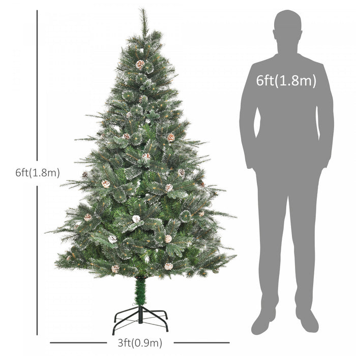 Homcom Arbre De Noel Artificiel De 6 Pieds Avec 679 Branches