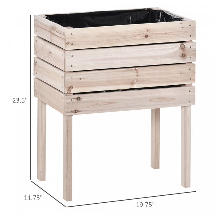 Outsunny Jardinieres Sur Pieds 4 Pieces Lot De 4 Jardinieres Surelevees Modulables Lit De Culture De Jardin Pour Fleurs Legumes Fruits Interieur Exterieur Bois Sapin Naturel