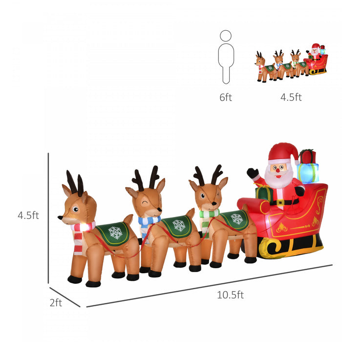 Homcom Decoration Gonflable De Noel