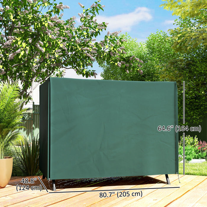 Outsunny Housse pour Balancelle 3 Places, 205 x 124 x 164 cm, Vert Fonce