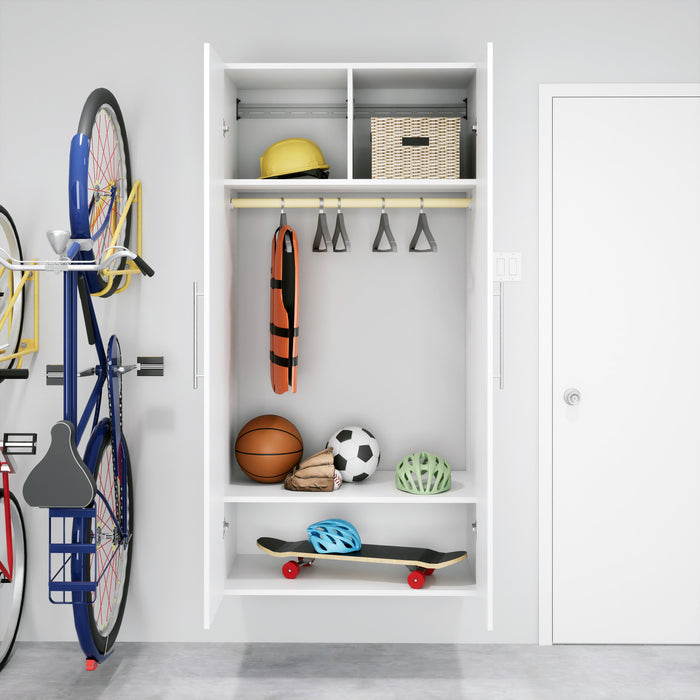 Hangups Armoire-penderie De Rangement A 2 Tablettes – Blanc