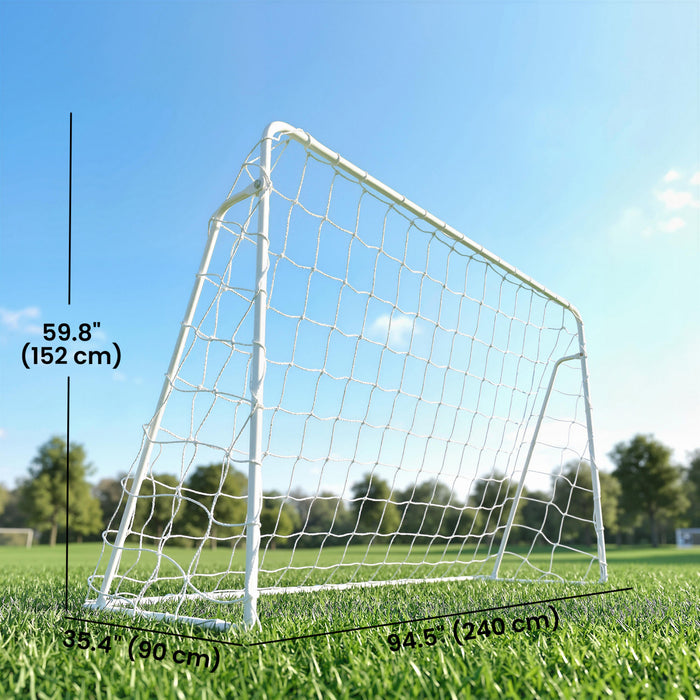 But de football Soozier, 240 x 152 cm, filet portable d'entrainement avec cadre en acier
