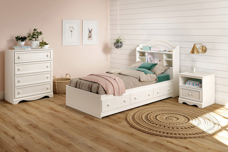 Savannah Commode 4 Tiroirs - Blanc Solide