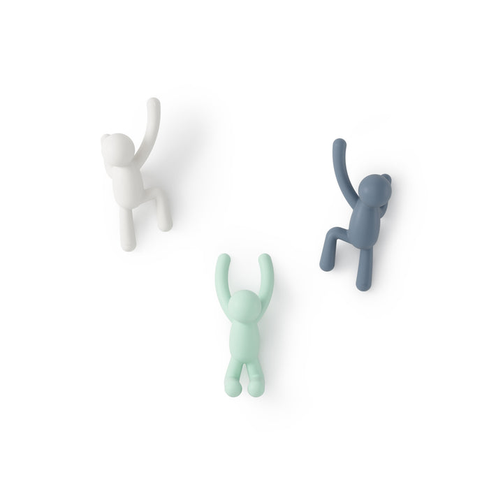 Crochets muraux Buddy de Umbra - gris et verts