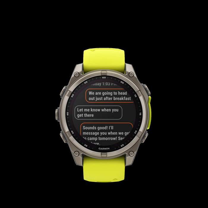  Titanium With Amp Yellow/graphite Silicone Band