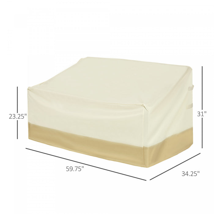 Couvre-meubles De Patio Outsunny Pour Banc De Jardin De 3 Places