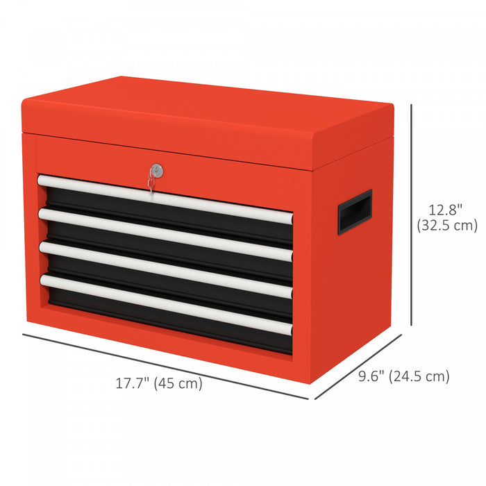 Durhand Boite A Outils A 4 Tiroirs Avec Loquet Et Cles Pour Garage
