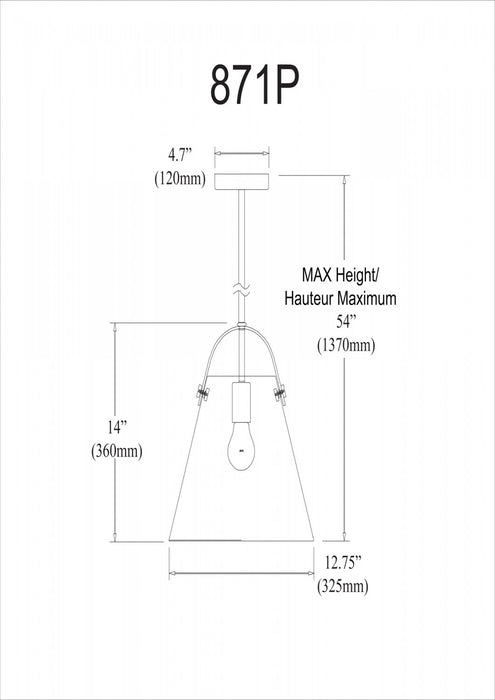 Luminaire suspendu moyen Polly de Dainolite en verre transparent, avec fini chromé poli et 1 ampoule