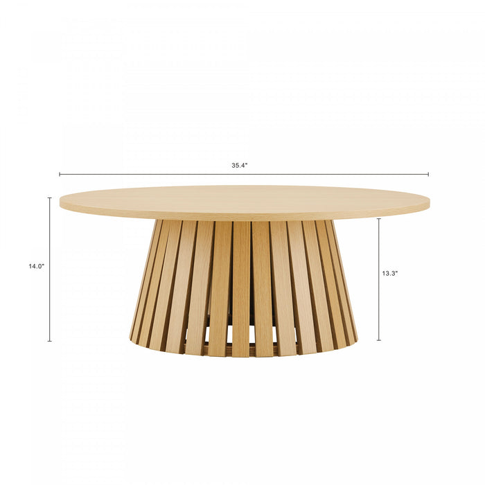 Table basse Layla style scandinave moderne en chene clair