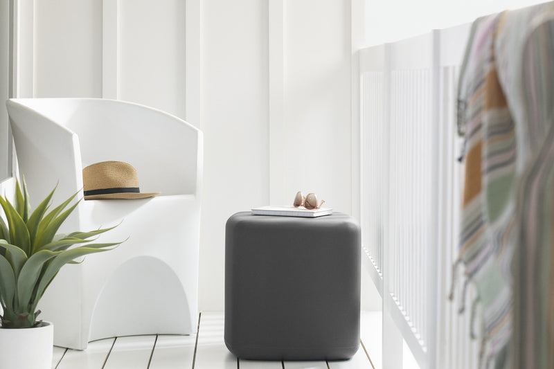 Table de fauteuil Dalya pour la terrasse - gris foncé