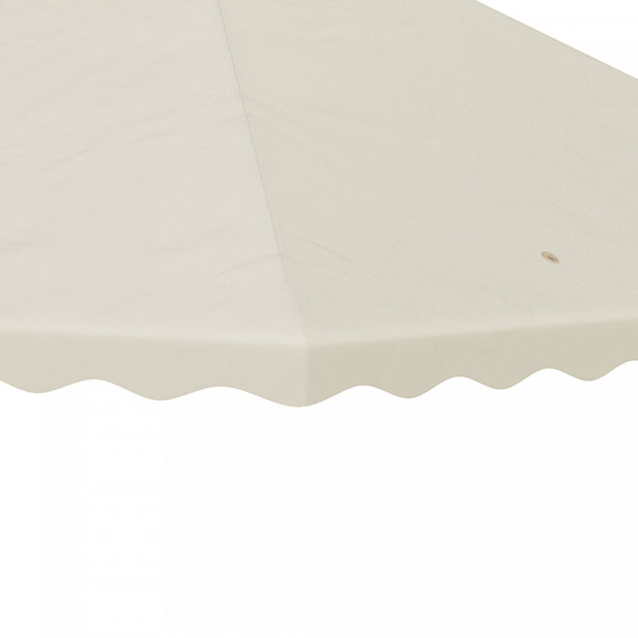 Outsunny Auvent De Remplacement Pour Tonnelle 10' X 10', 2 Niveaux, Blanc