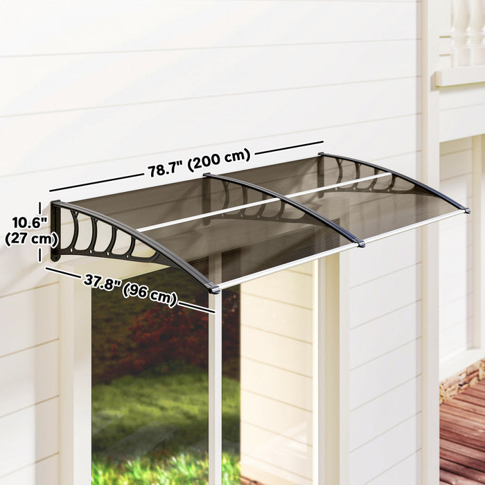 Outsunny Auvent de fenetre, Couverture de patio exterieur