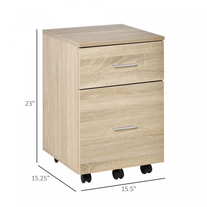Vinsetto Classeur A 2 Tiroirs Avec Rail De Suspension