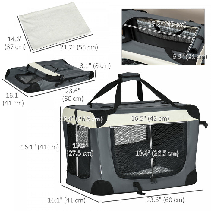 Sac de transport pour animaux de compagnie, tapis amovible