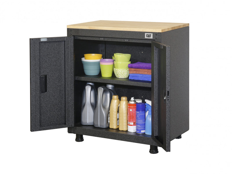 Armoire de rangement de garage CAT® prete a assembler, 28 po, a 2 portes