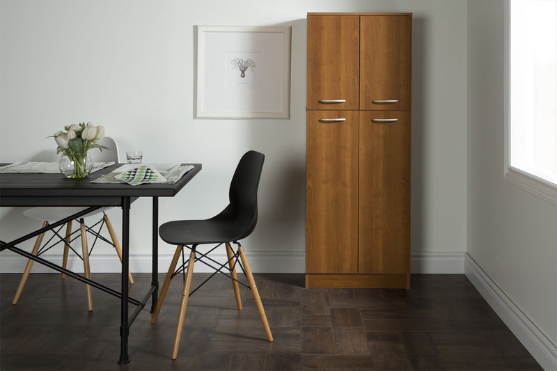 Armoire garde-manger Axess à 4 portes - cerisier morgan