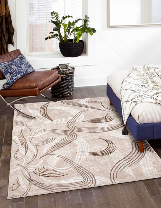 Carpette Wisp taupe - 5 pi 0 po x 8 pi 0 po