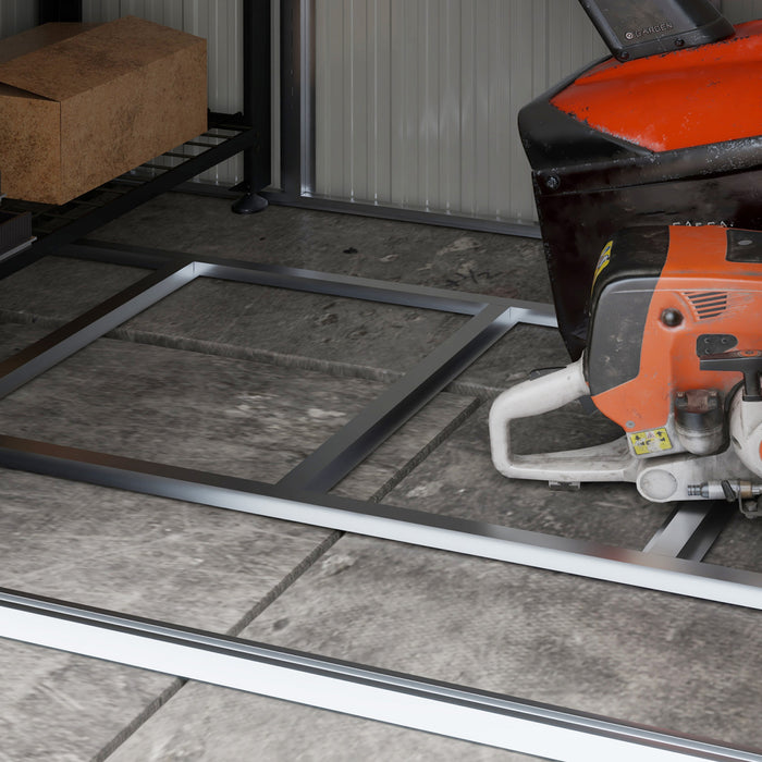 Outsunny Remise De Rangement En Metal 8' X 4' Avec Etageres Reglables