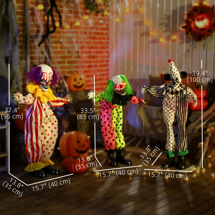 Outsunny Clown Anime Pour Halloween, Accessoires Empilables Pour Halloween