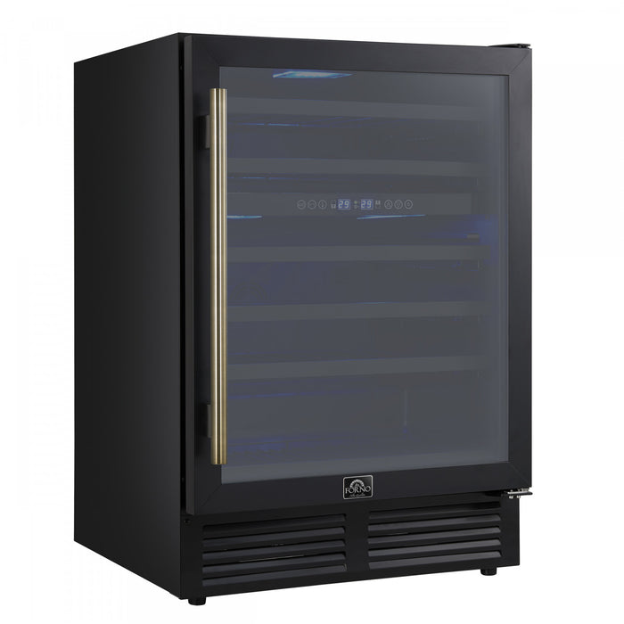 Refroidisseur a vin Bacchino de 24\",noir, capacite de 51 bouteilles,encastrable ou autonome-FWCDR6634-24BLK