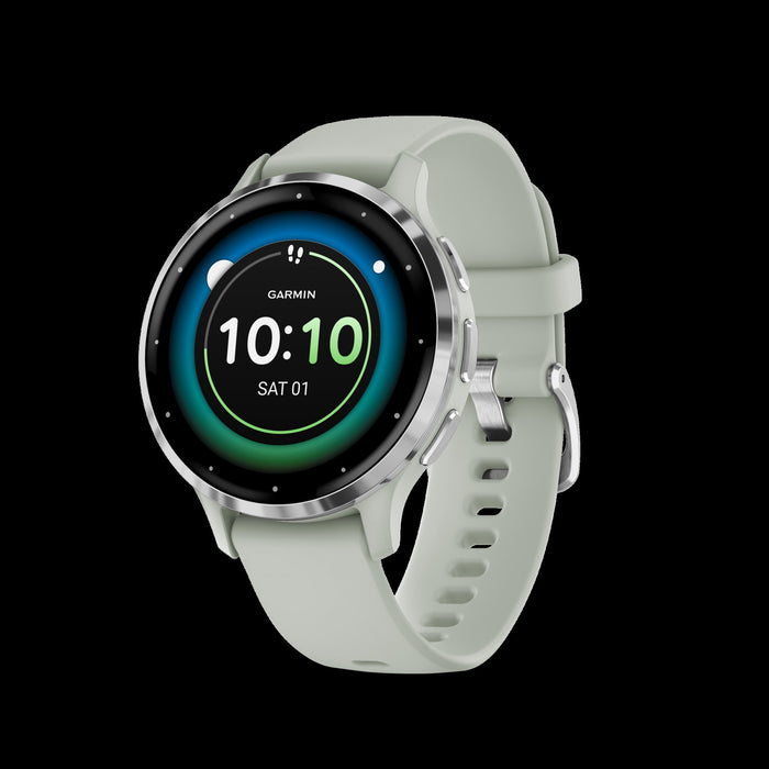 Garmin Venu® 3s Montre Gps Intelligente - Suivi De Sante Avec 14 Jours D'autonomie, 41 Mm - Boitier Gris Sauge