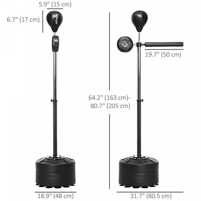 Soozier Speed Bag Boxing Bag Stand Reflex Training Equipment