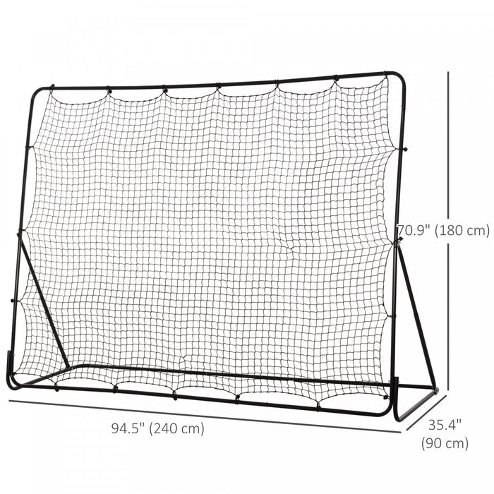 Soozier Filet De Rebond De Football 8' X 6', Filet De Rebond Reglable