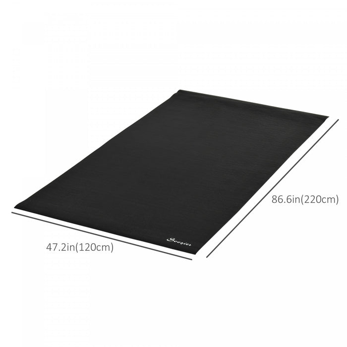 Soozier Tapis De Protection Pour Equipement D'exercice Polyvalent Tapis De Protection Antiderapant Pour Sol Gym Fitness Tapis D'entrainement 86,5\" X 47,25\"