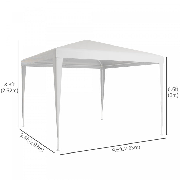 Outsunny Tonnelle De Fete Tente Portable Pliable Jardin Auvent Evenement Abri Exterieur Parasol Vert