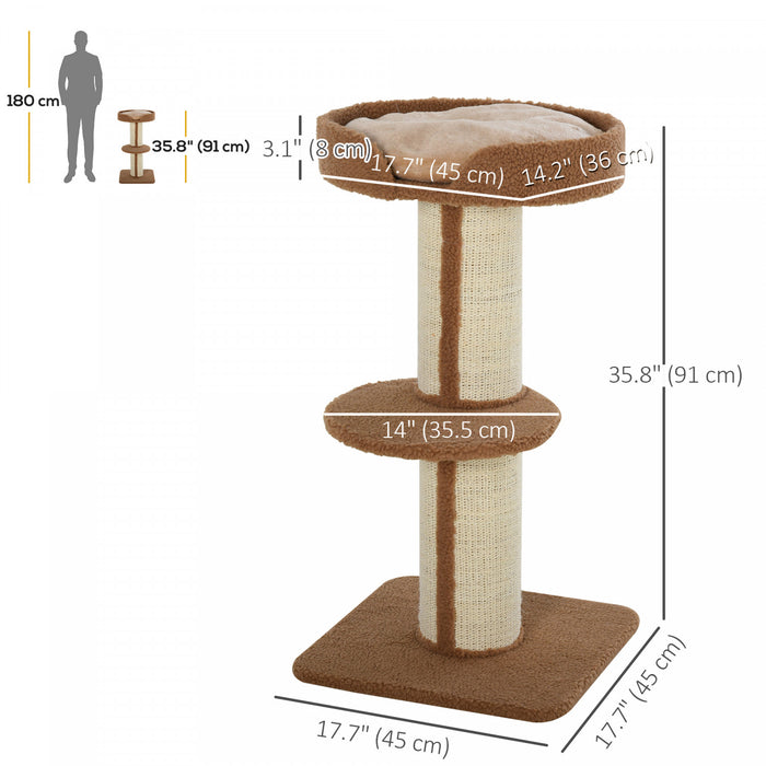 Tour D'arbre A Chat Avec Griffoir Coussin Pour Lit De Chat