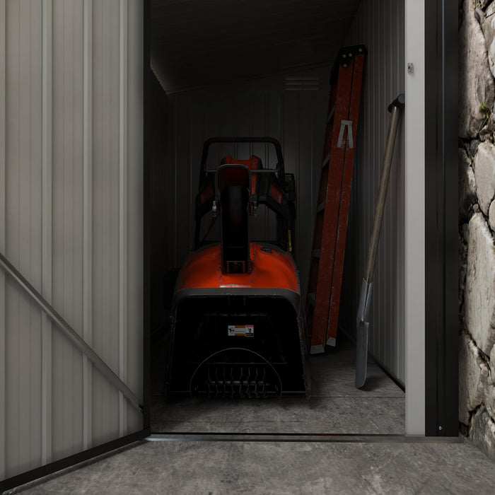 Outsunny Remise De Rangement Exterieure En Metal 4' X 8' Avec Serrure